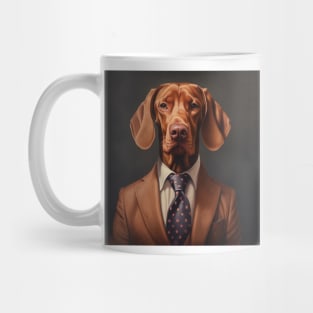 Vizsla Dog in Suit Mug